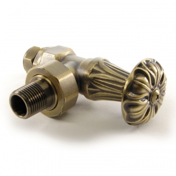 Abbey Manual Radiator Valve Burnished Brass